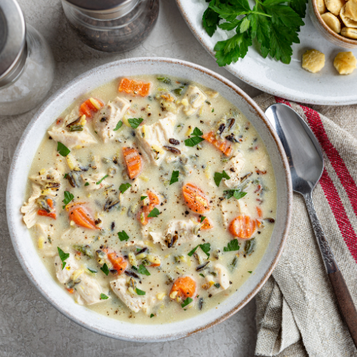 Creamy Chicken Noodle Soup with Rotisserie Chicken – Acadia Benefits