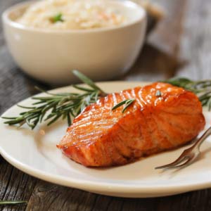 Maple-Seasoned Salmon with Rosemary-Orange Glaze Recipe