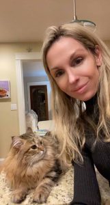 Sara C and her cat Rocky!